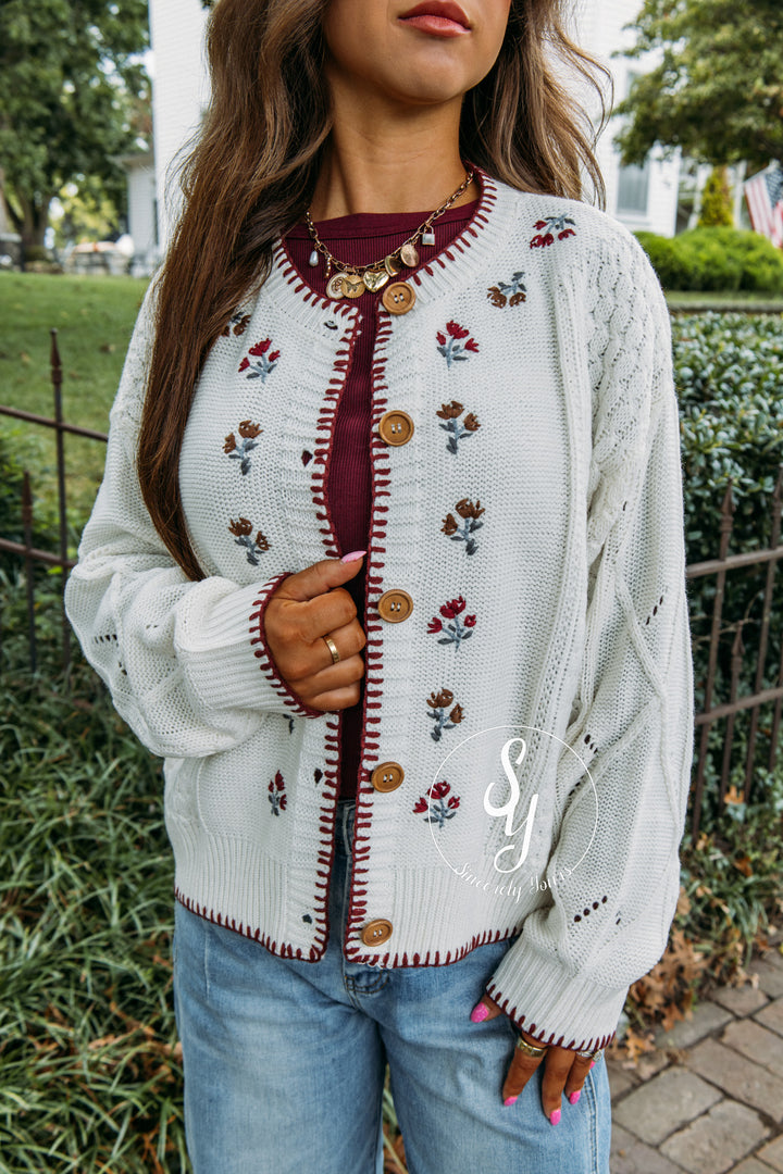 Bloom Cardigan - Cream