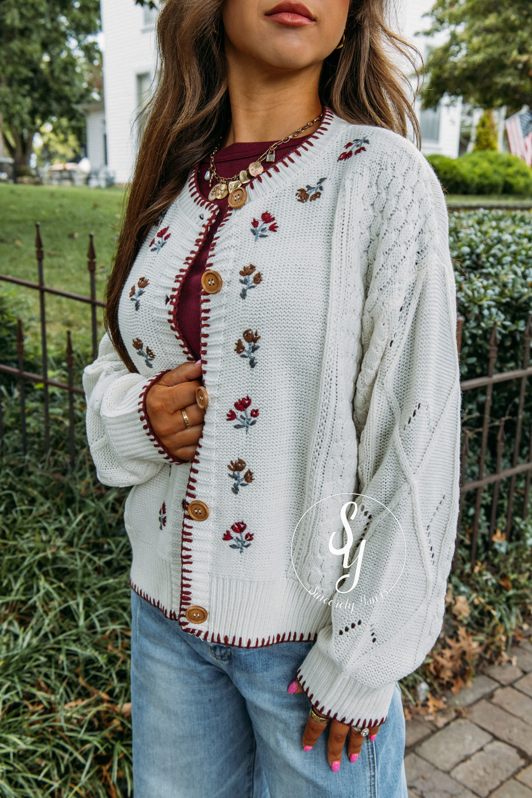 Bloom Cardigan - Cream