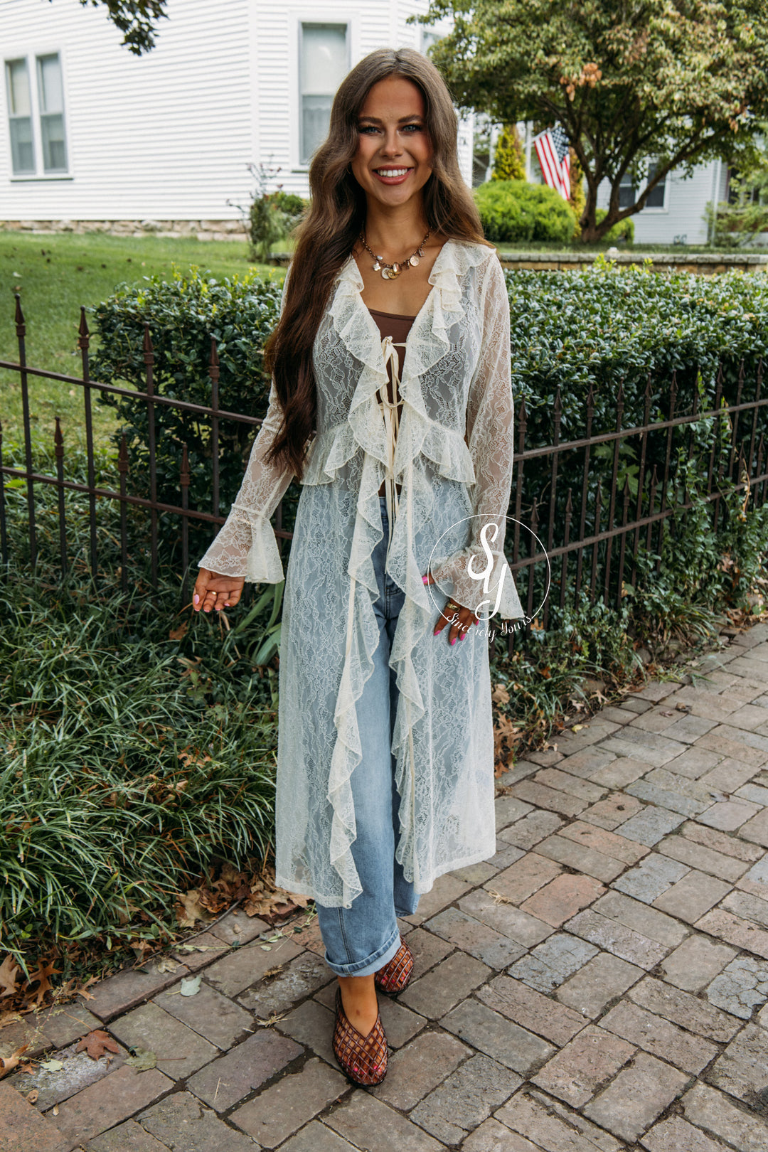 It Girl Kimono- Ecru