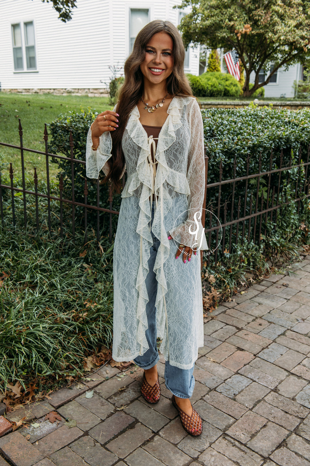It Girl Kimono- Ecru
