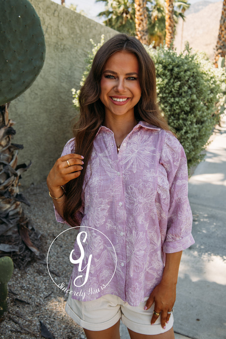 Charm And Charisma Blouse - Pink