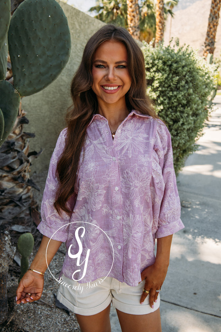 Charm And Charisma Blouse - Pink