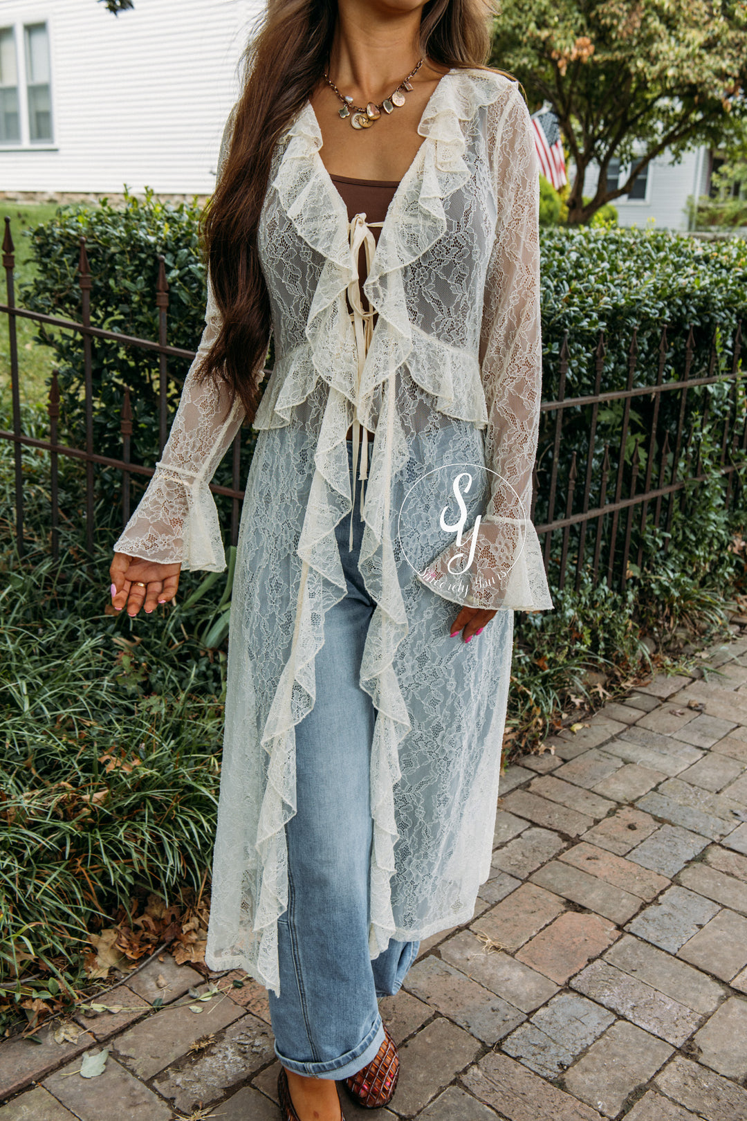 It Girl Kimono- Ecru