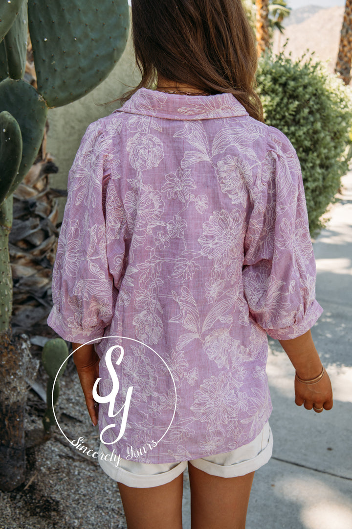 Charm And Charisma Blouse - Pink