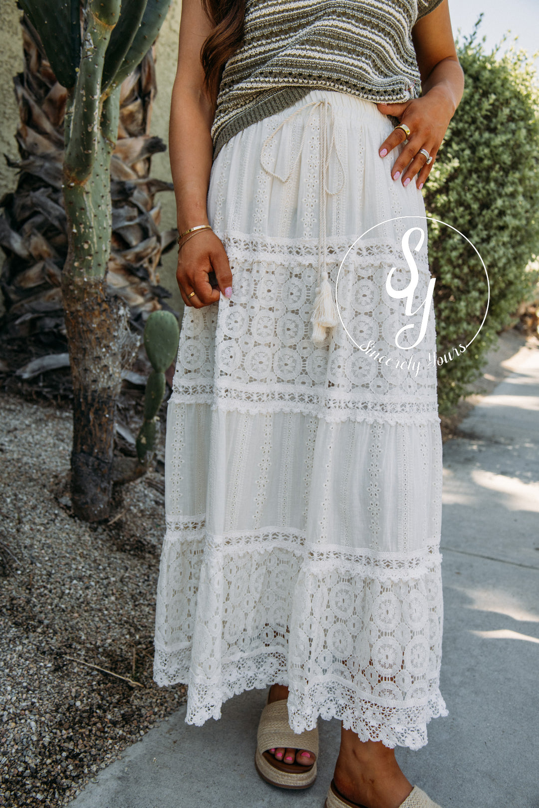 All The Lace Skirt - Ivory