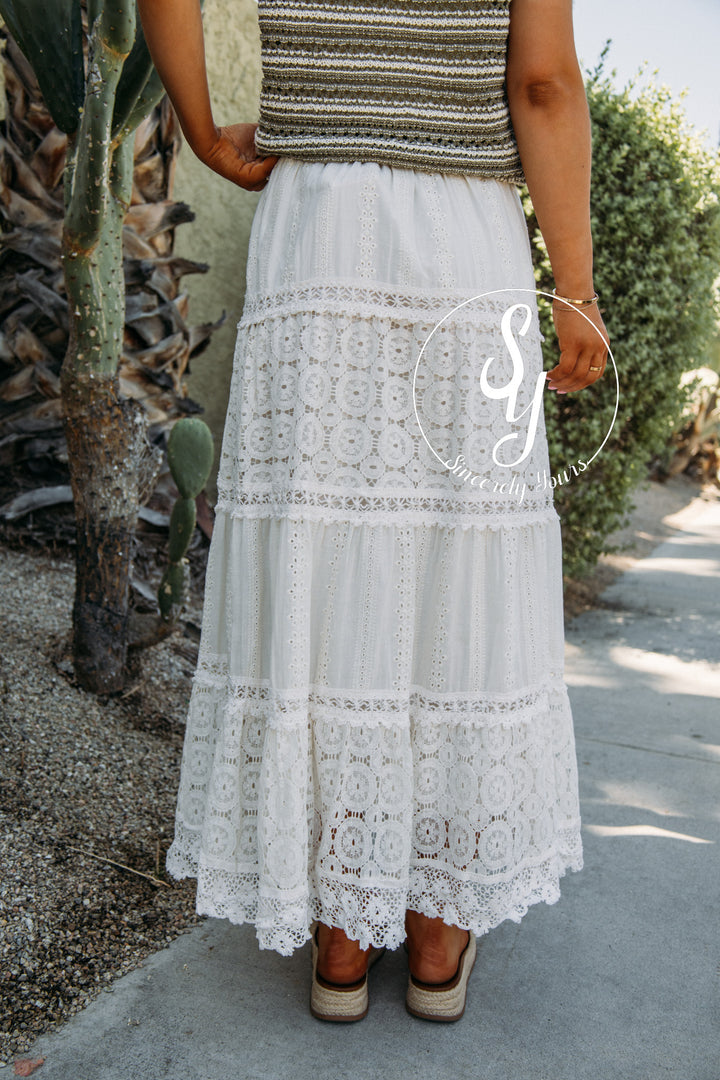 All The Lace Skirt - Ivory