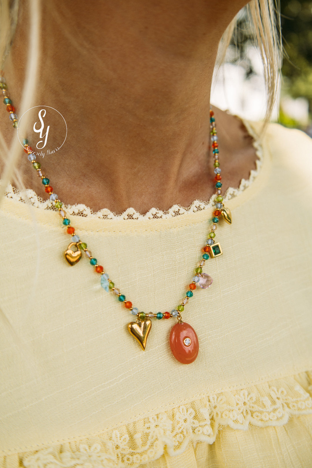 Blush Charm Necklace