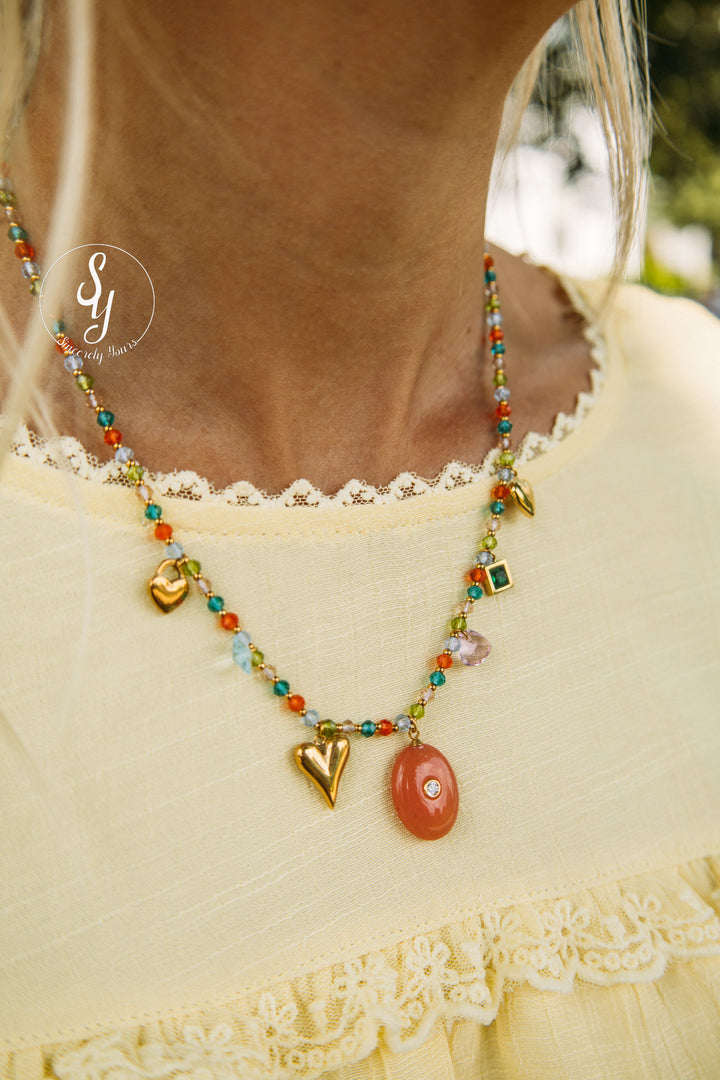 Blush Charm Necklace