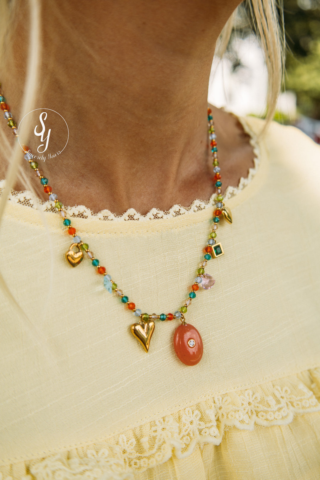Blush Charm Necklace