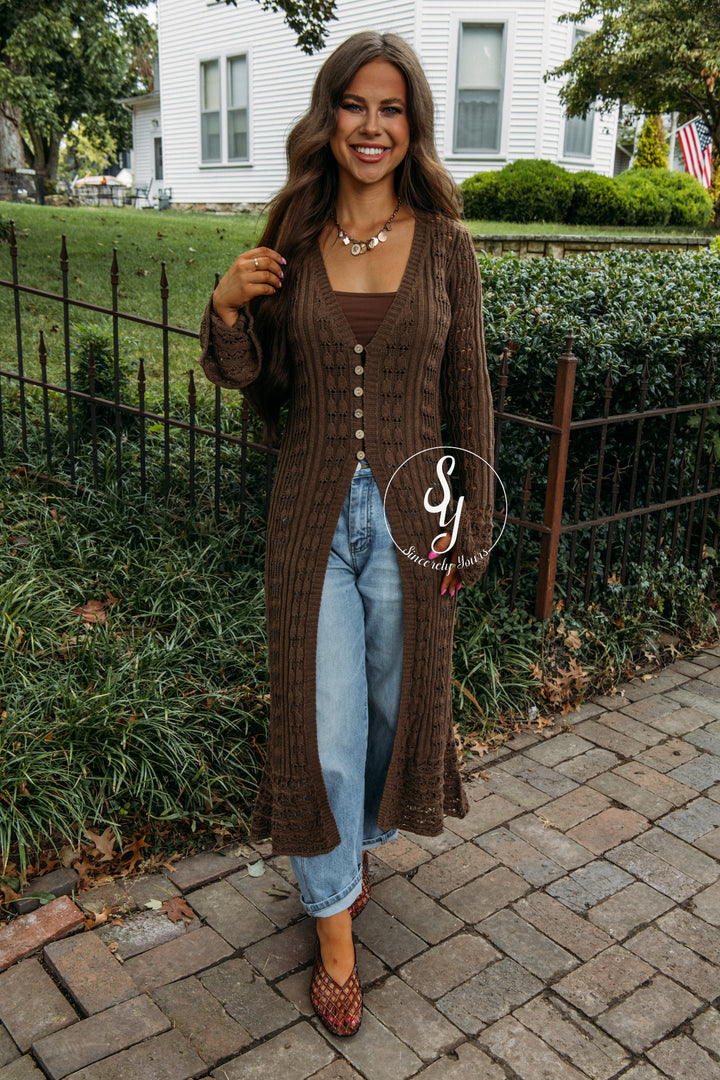 Uptown Cardigan - Mocha