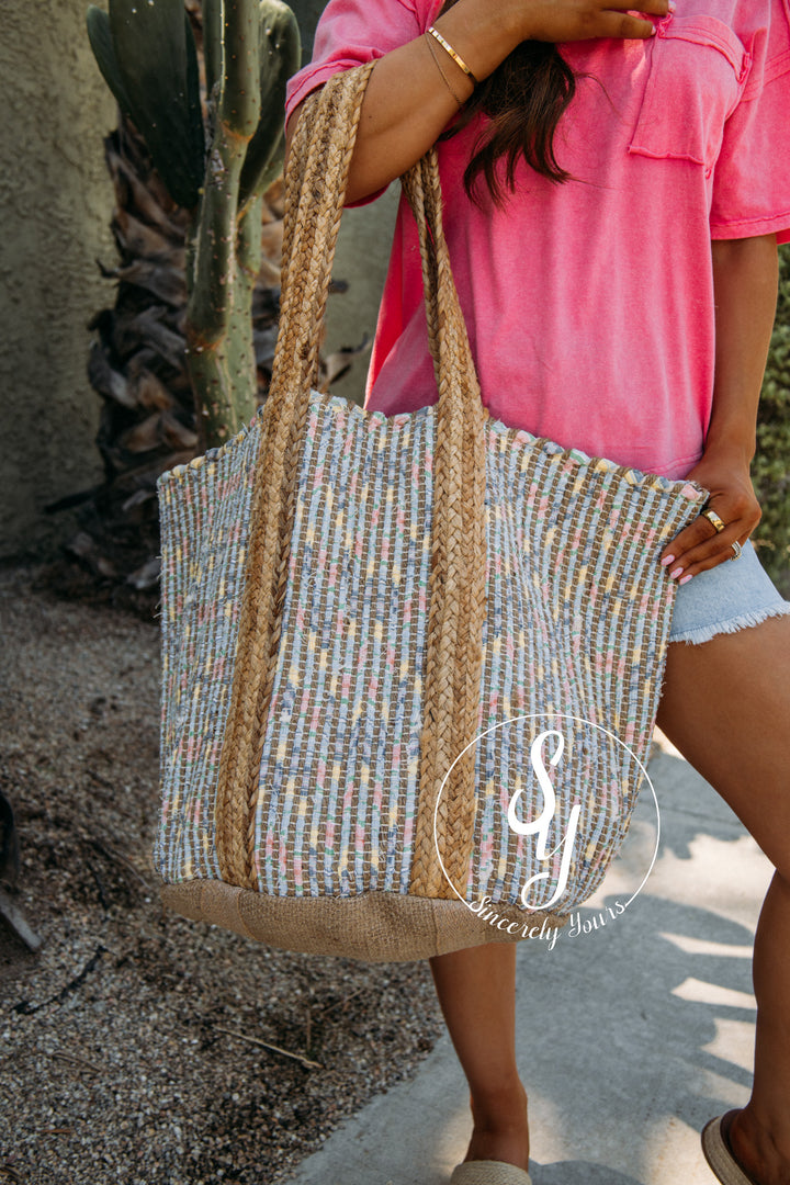 Parker Tote Bag - Blue Multi