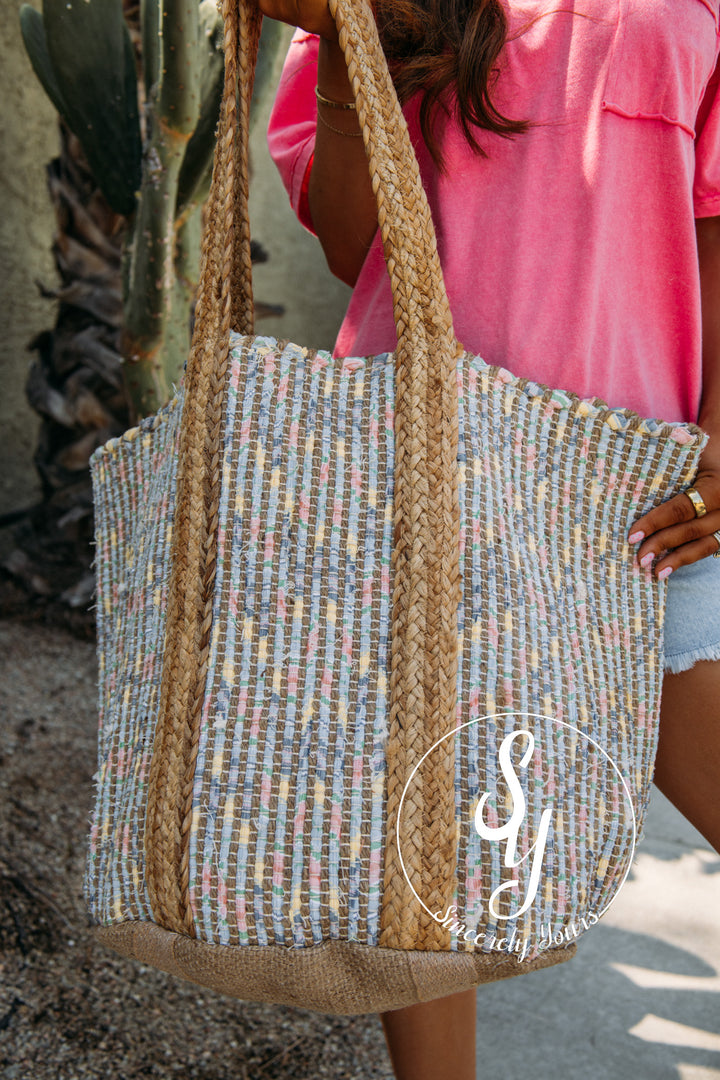 Parker Tote Bag - Blue Multi