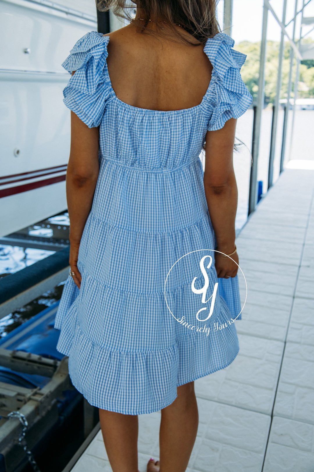 Spinning Around Dress - Blue