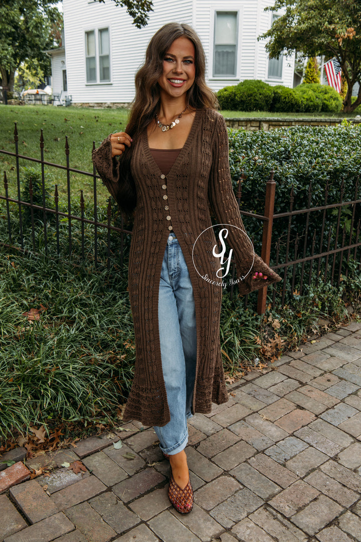 Uptown Cardigan - Mocha