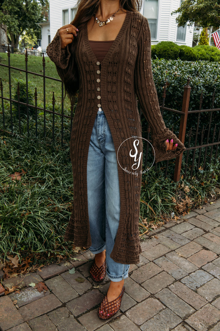 Uptown Cardigan - Mocha