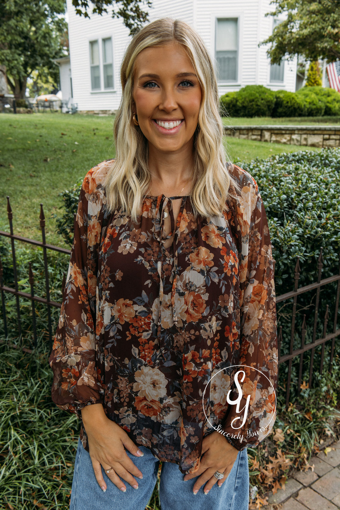 Bella Grace Blouse - Brown