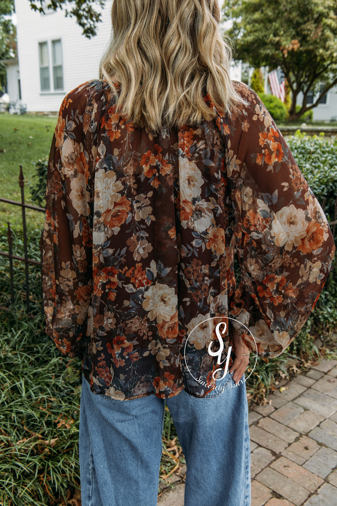 Bella Grace Blouse - Brown