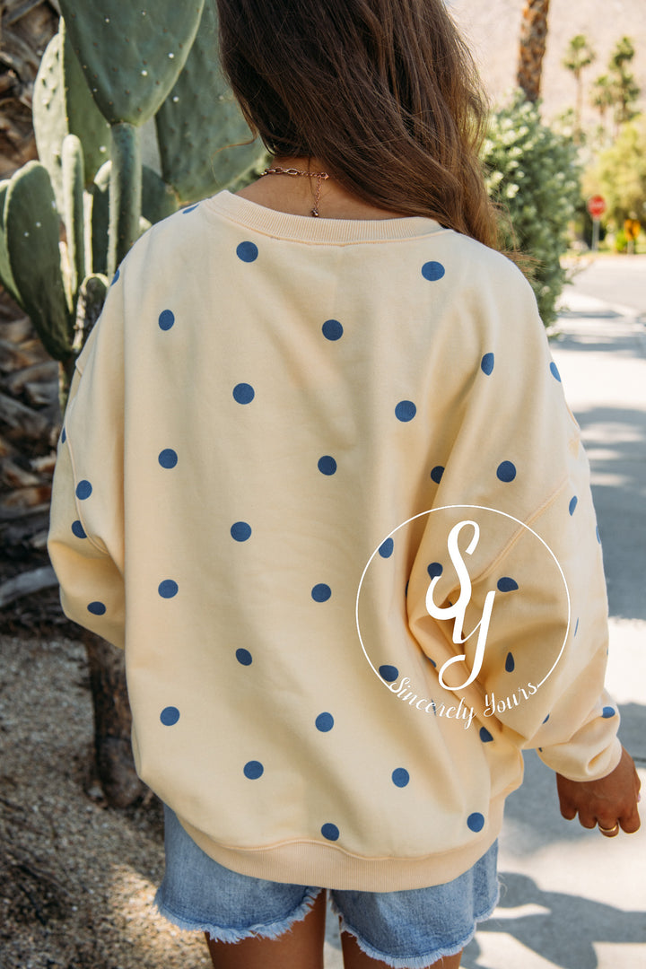 Sweet Spot Sweater - Yellow/Blue
