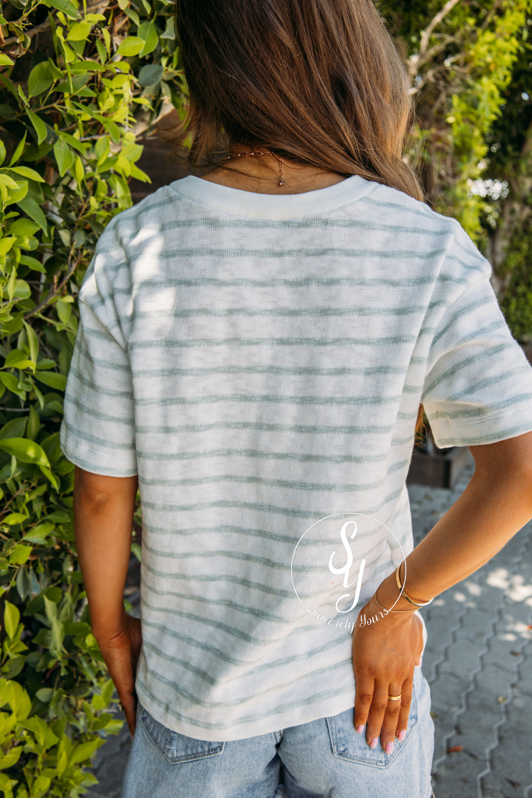 Rooftop Garden Top - Sage Green