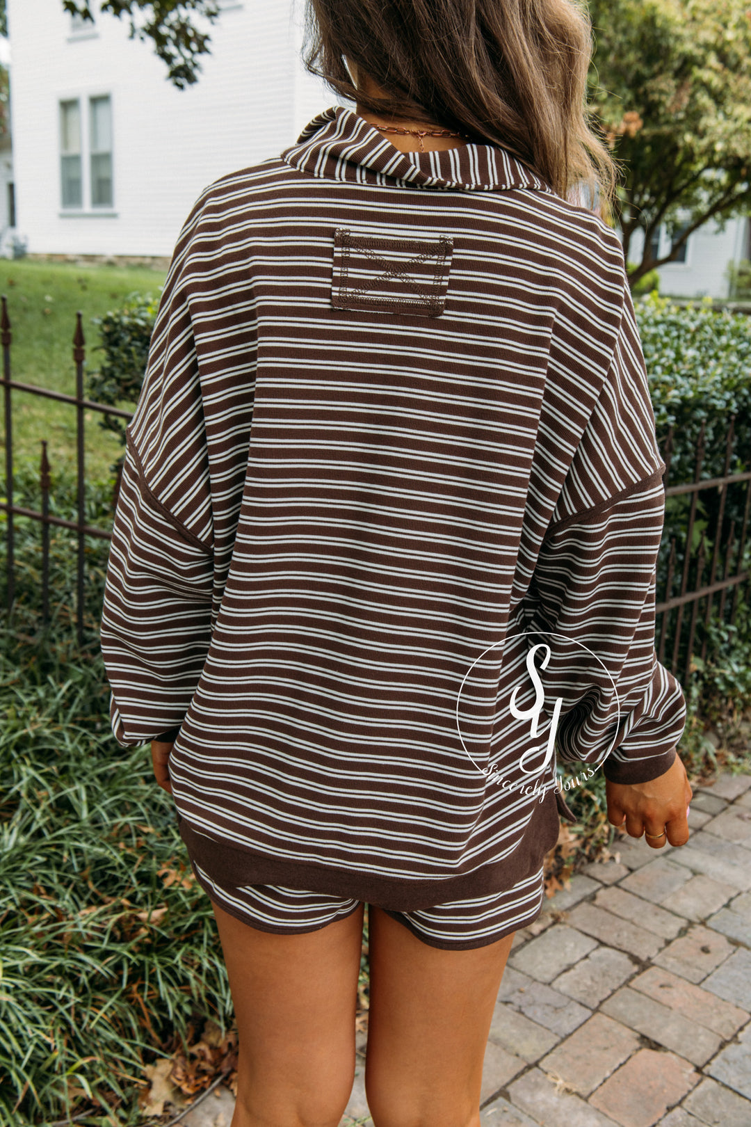 Wear Again Striped Set - Chocolate Brown