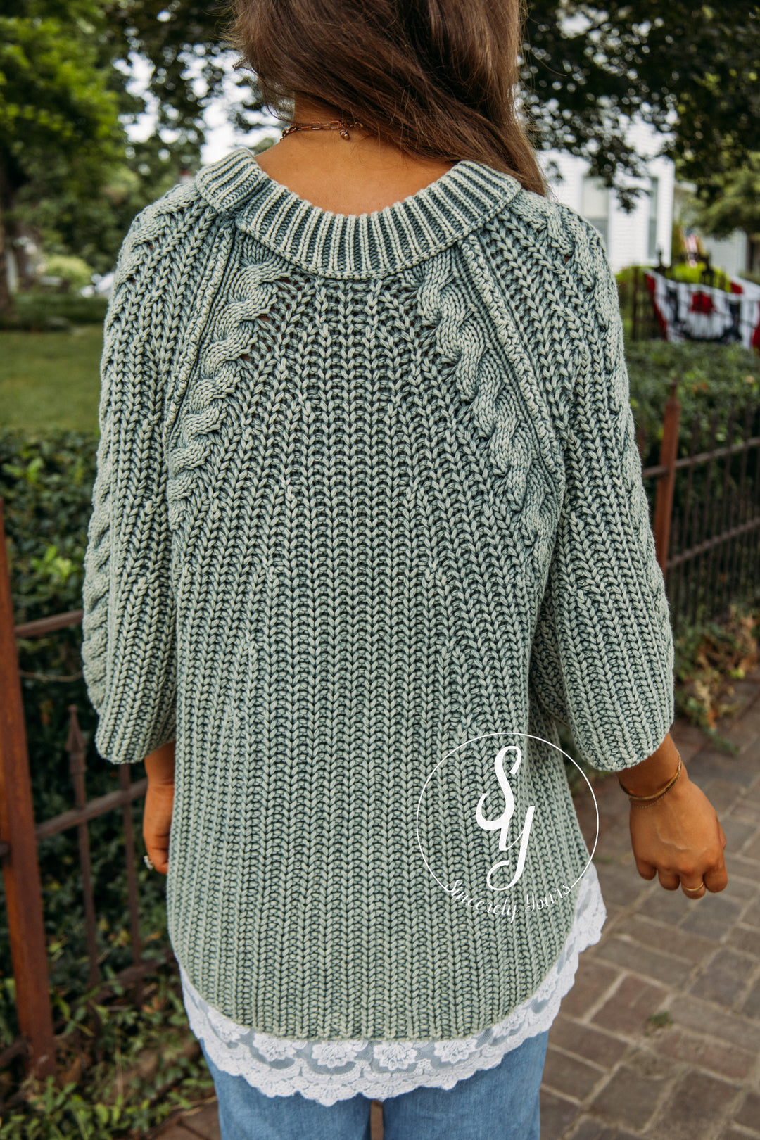 Knit Fix Sweater - Juniper Green