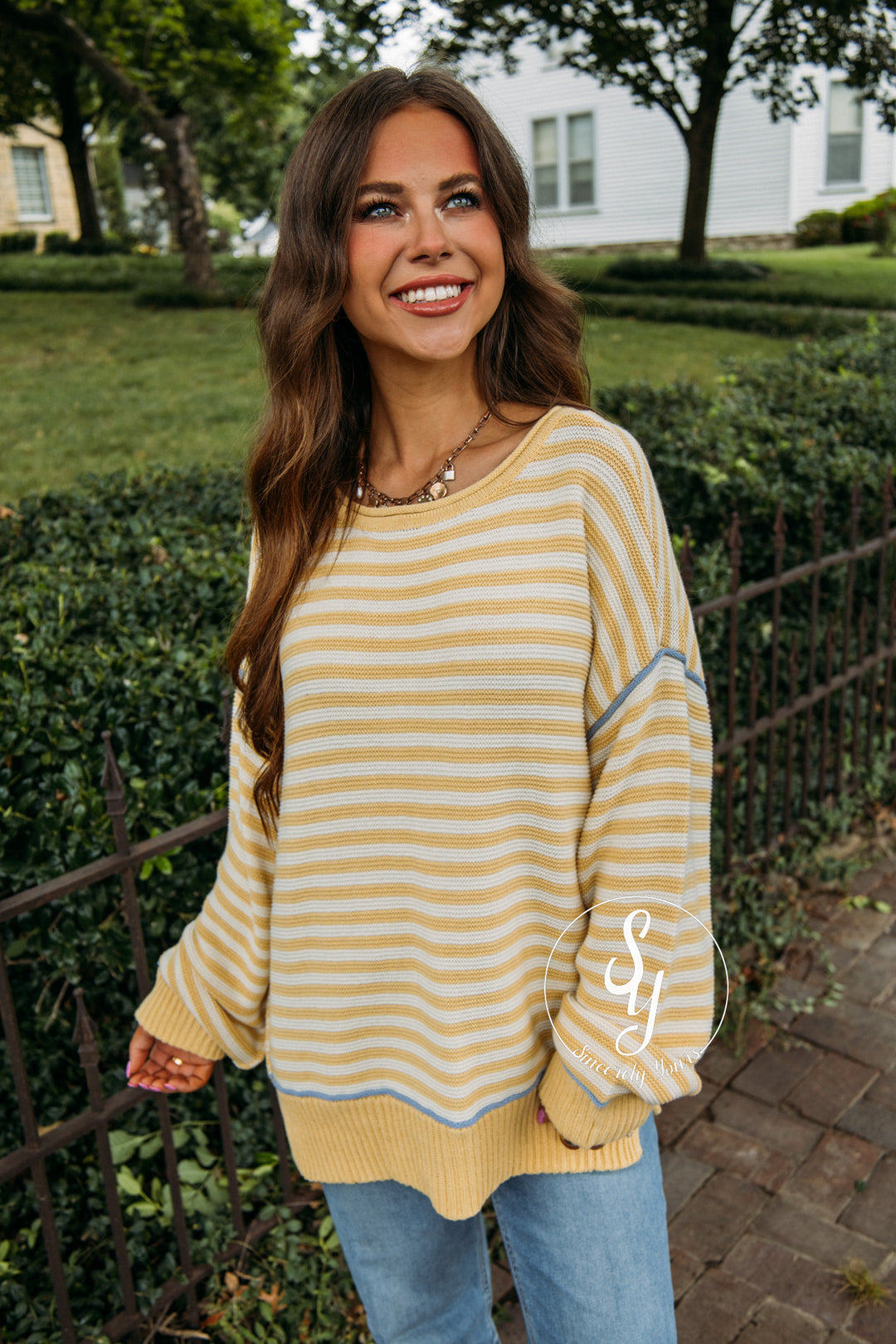 Wildwood Stripe Top - Yellow
