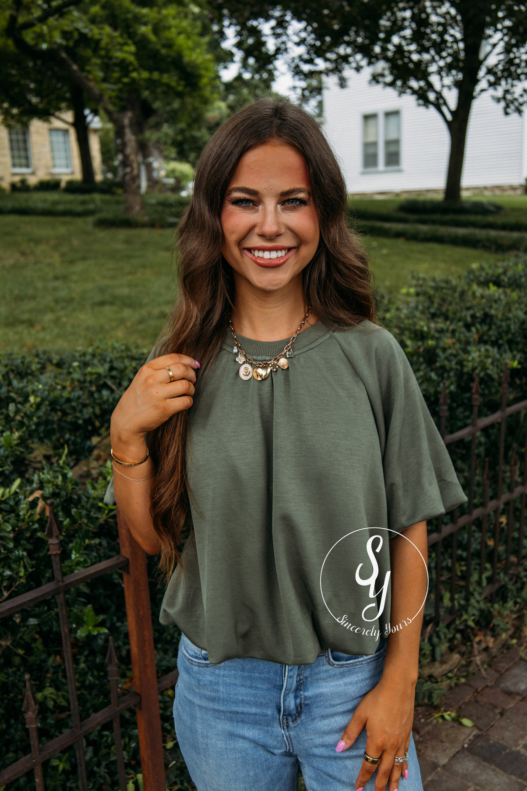 Amber Top - Olive