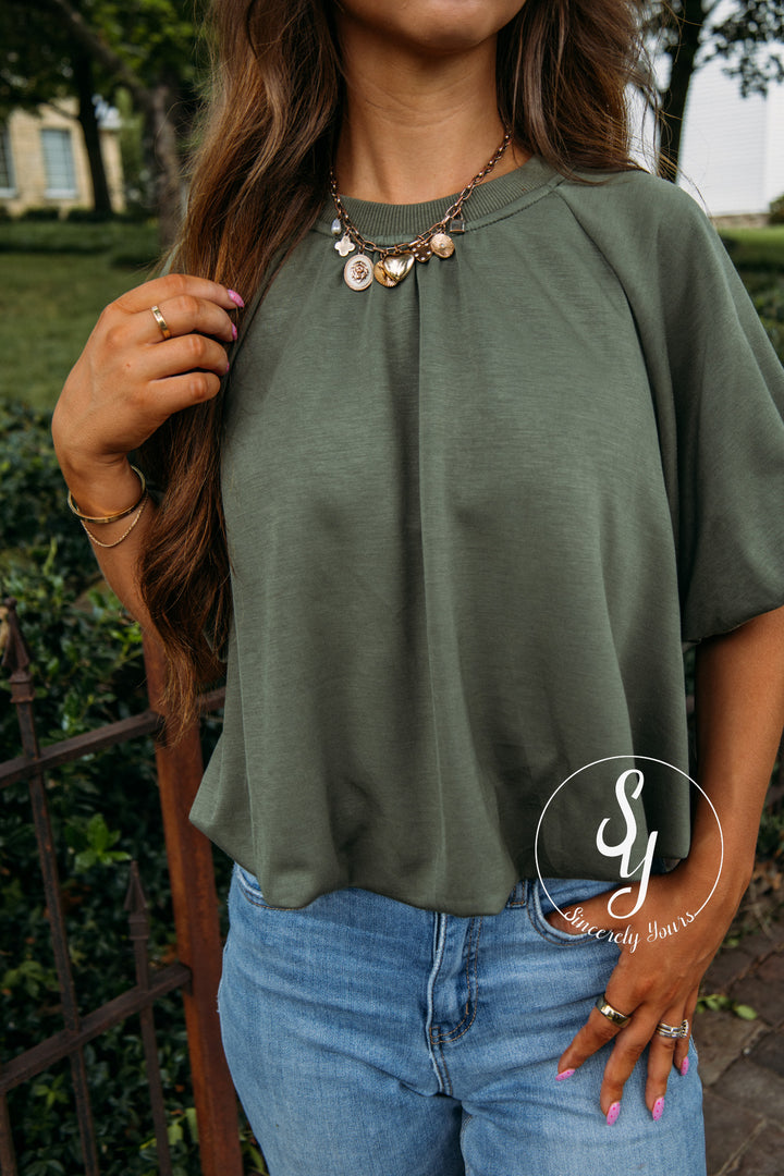 Amber Top - Olive