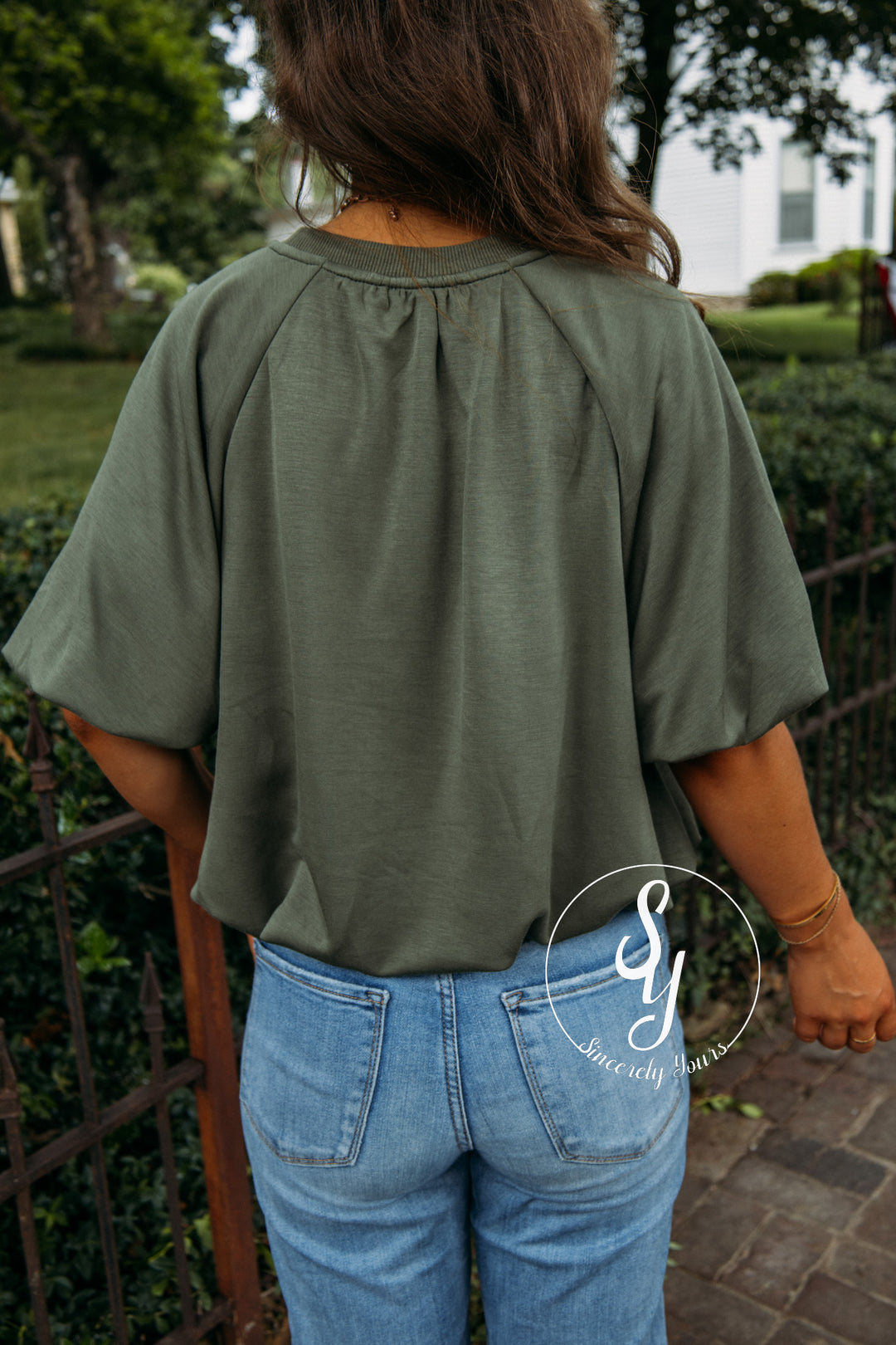 Amber Top - Olive