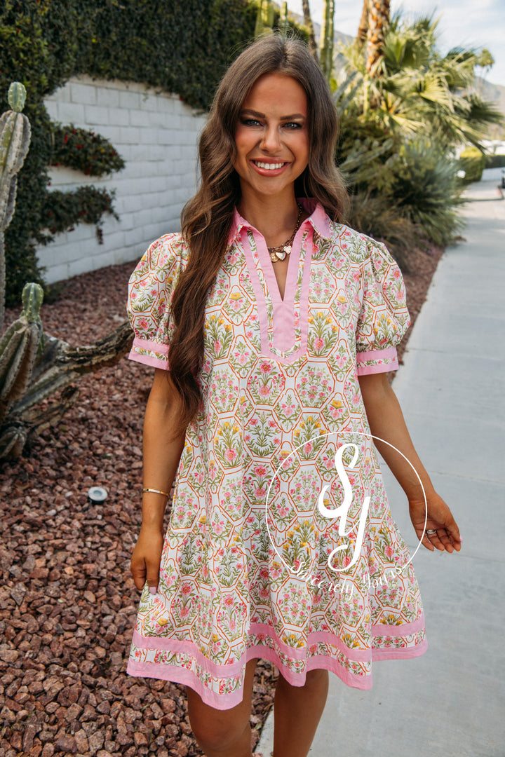 Sweet Life Dress - Pink Multi Floral