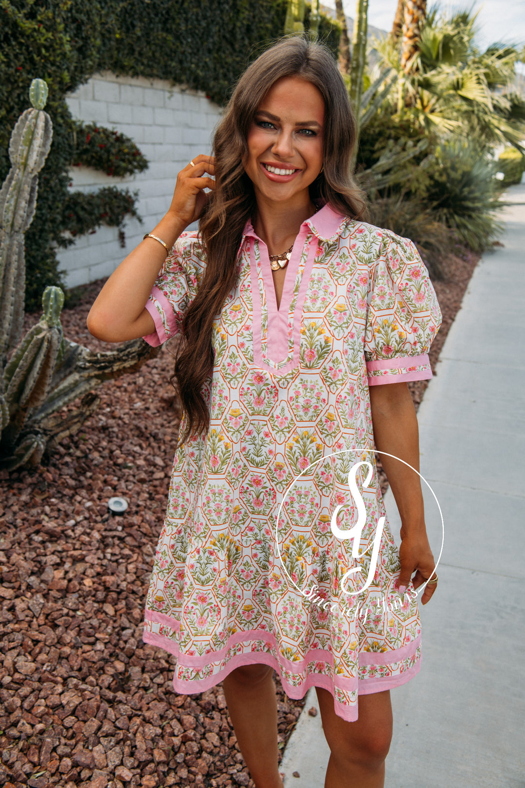 Sweet Life Dress - Pink Multi Floral