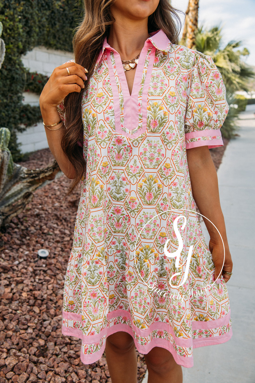 Sweet Life Dress - Pink Multi Floral