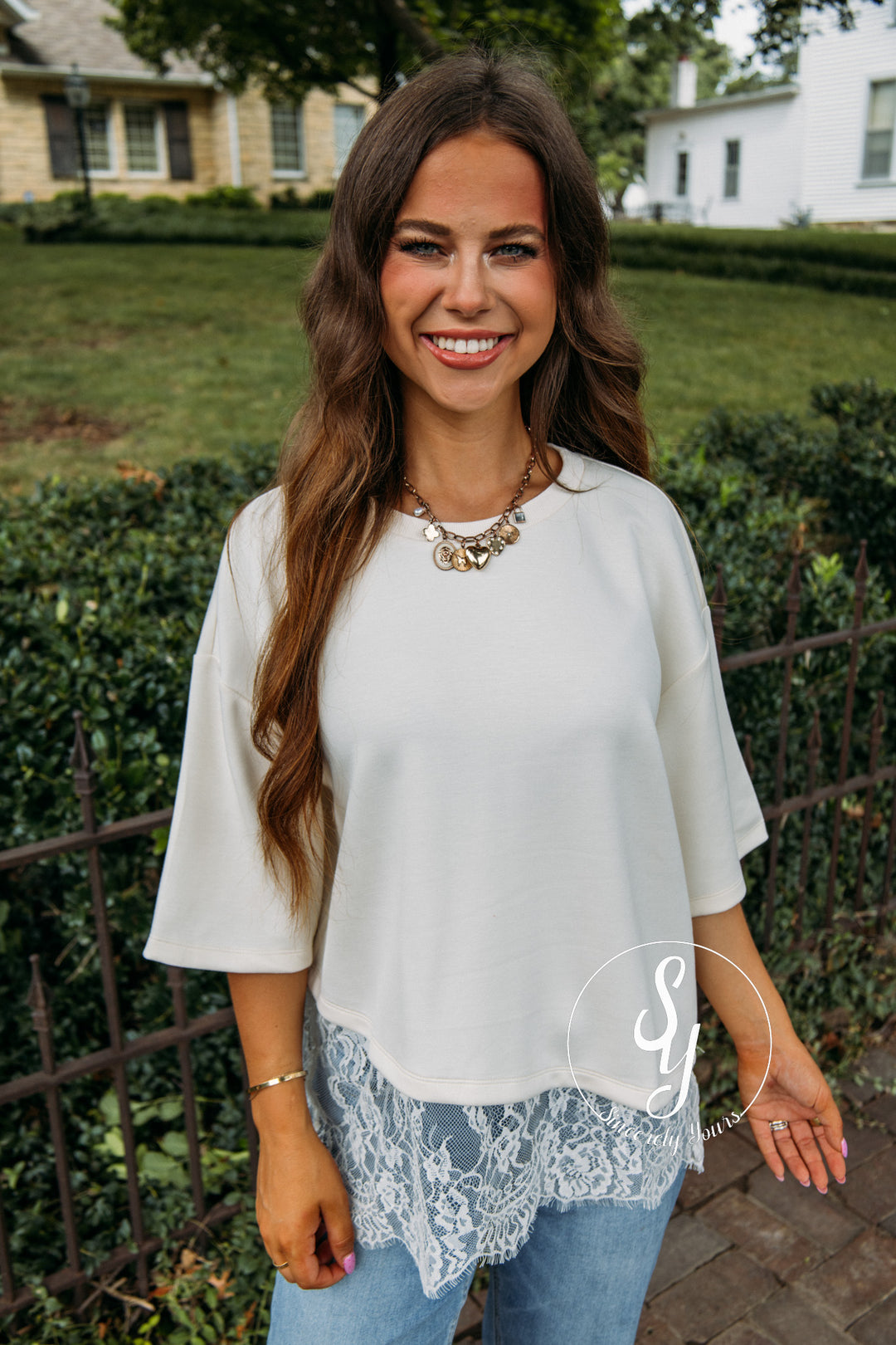 Delicate Love Top - Ecru