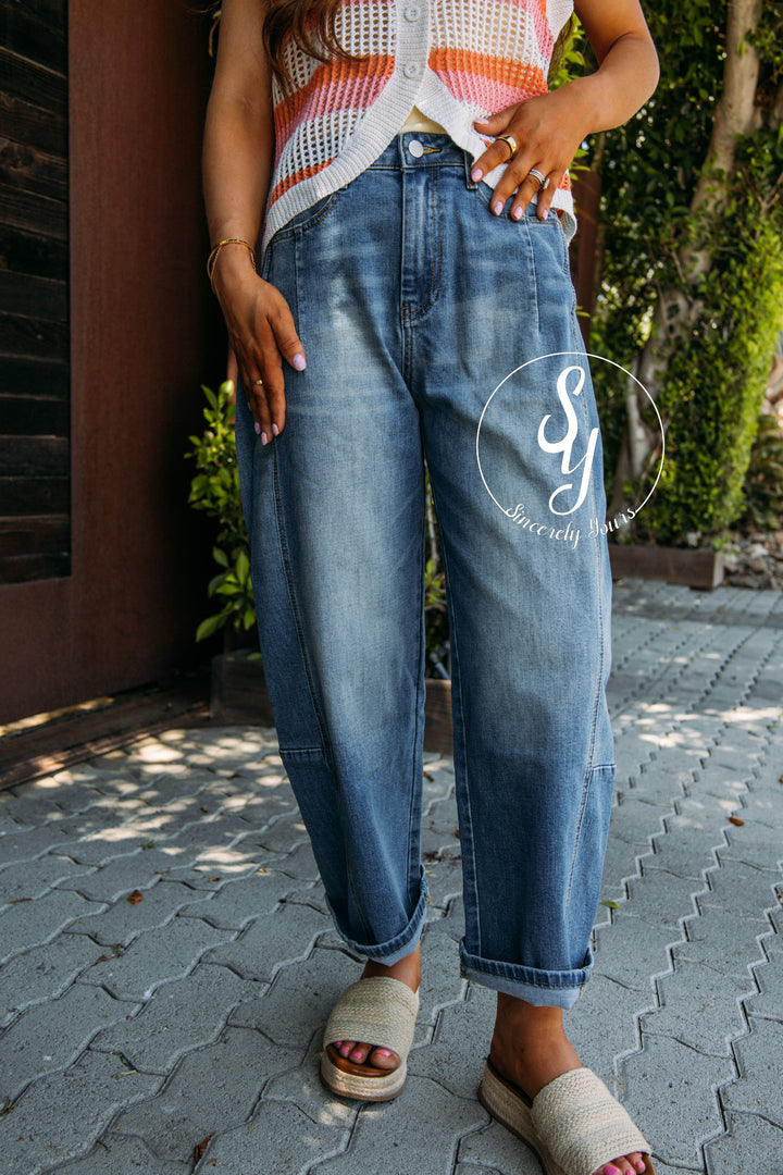 Azalea Barrel Denim - Denim
