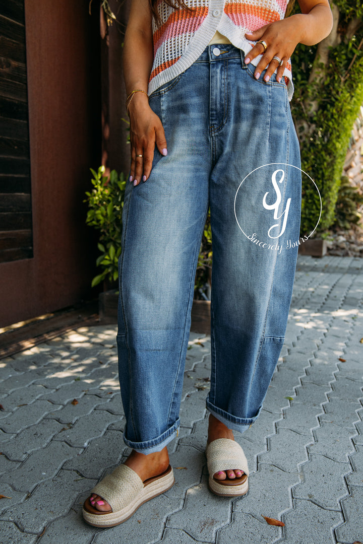 Azalea Barrel Denim - Denim