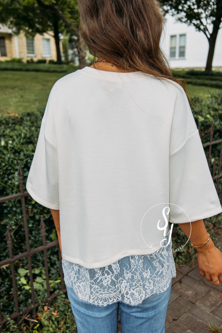 Delicate Love Top - Ecru