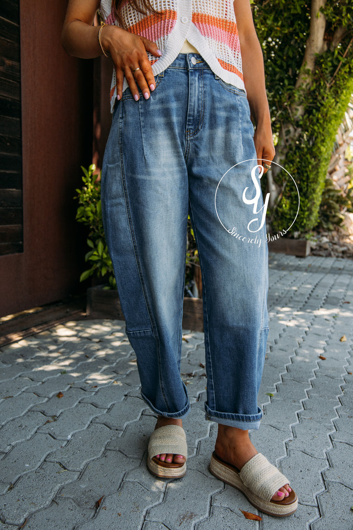 Azalea Barrel Denim - Denim