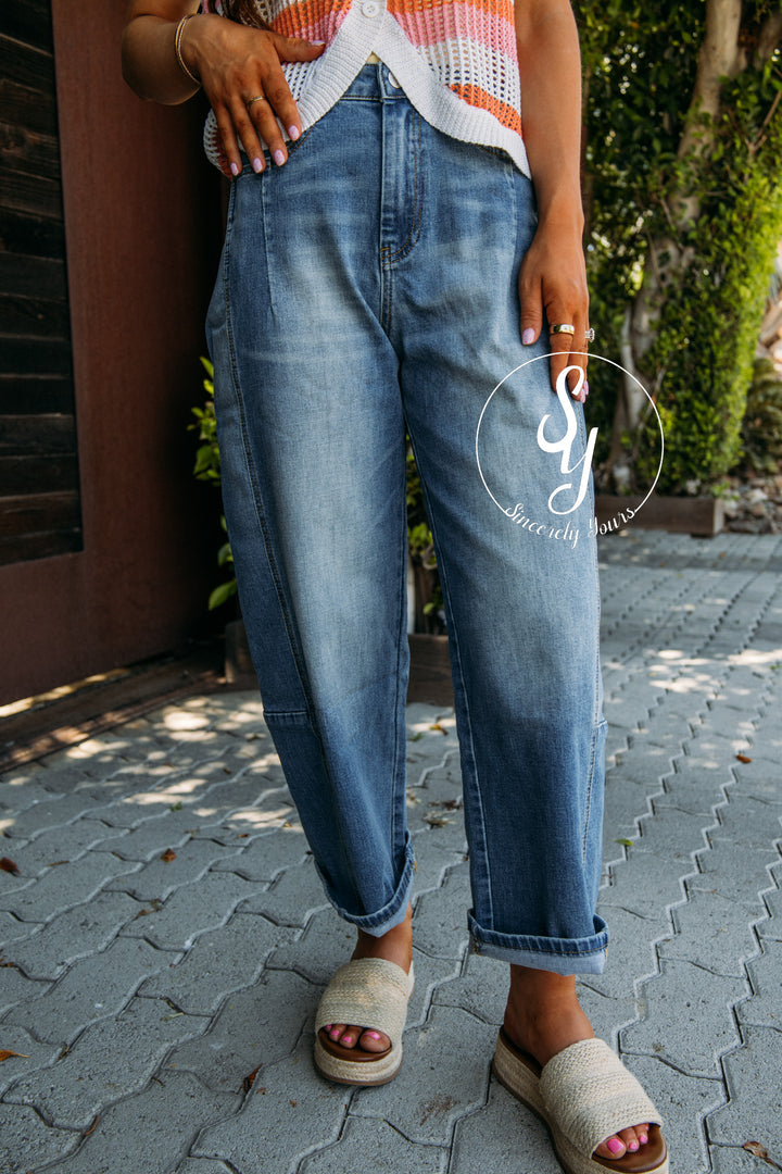 Azalea Barrel Denim - Denim