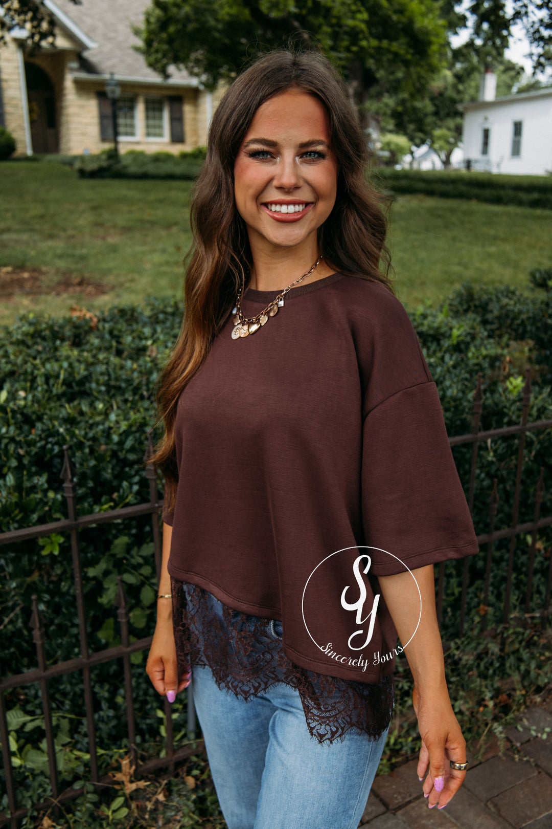 Delicate Love Top - Brown