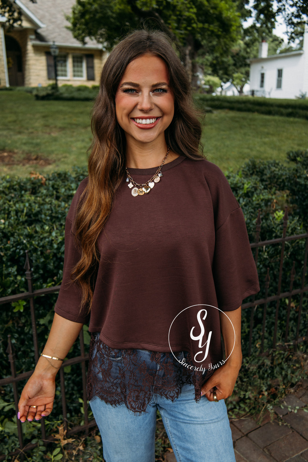 Delicate Love Top - Brown