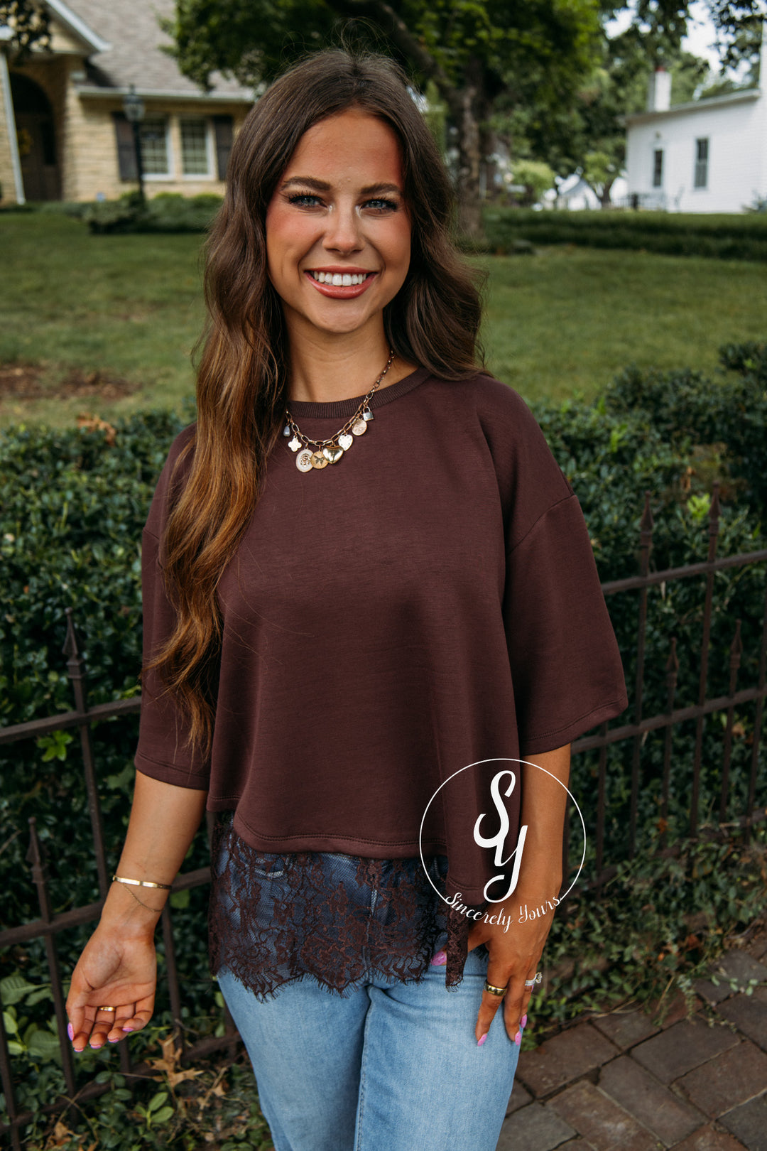 Delicate Love Top - Brown