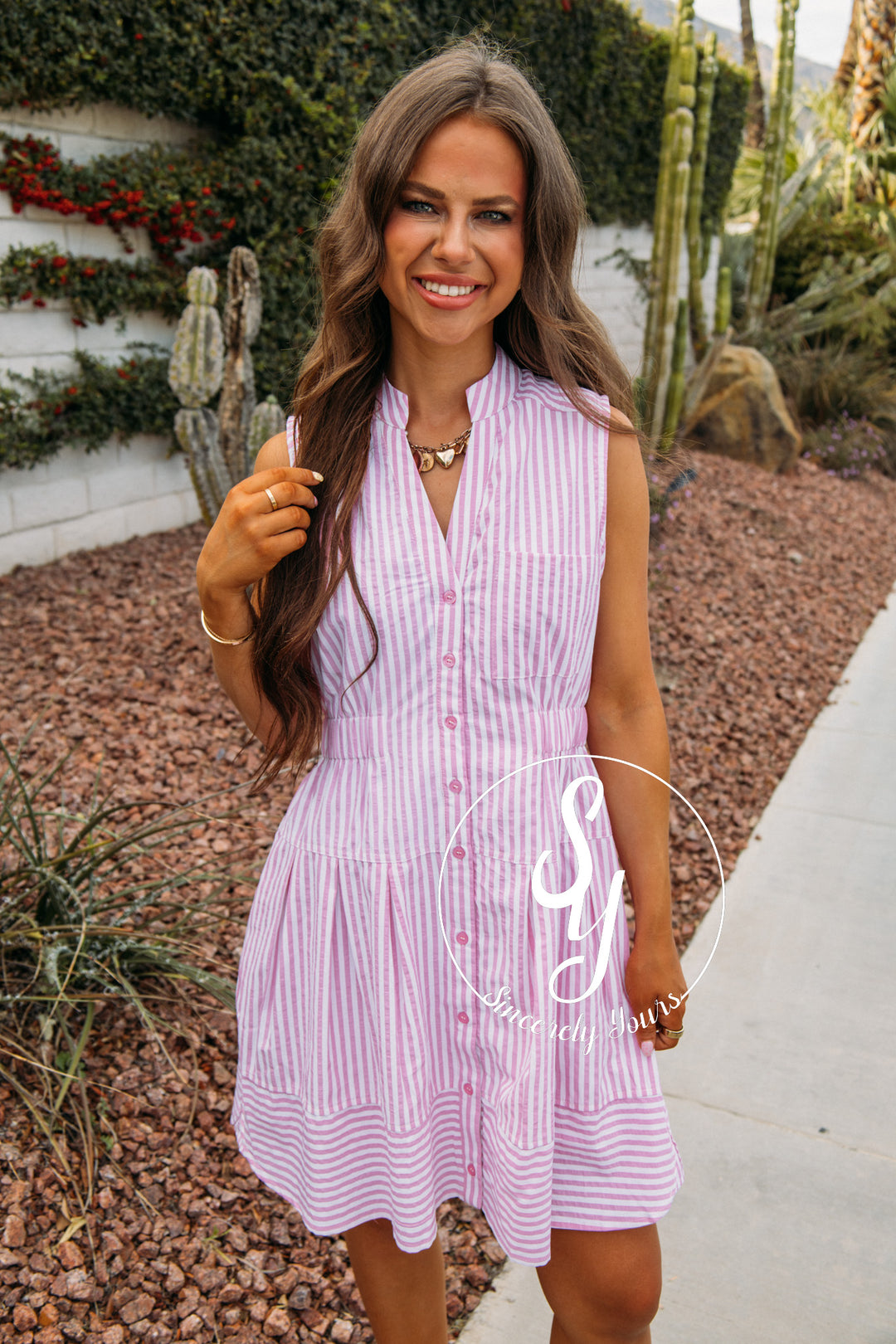 Chill A Moment Dress - Pink