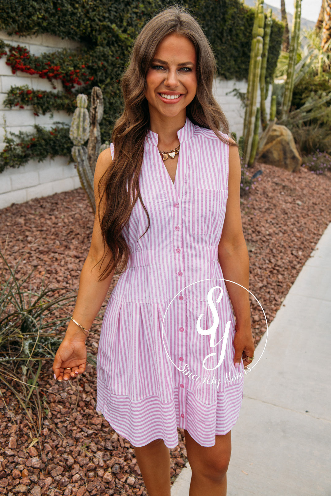 Chill A Moment Dress - Pink