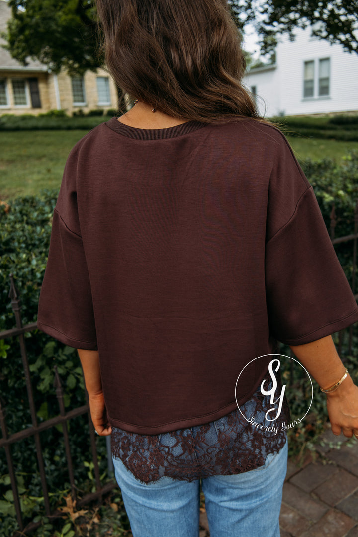 Delicate Love Top - Brown
