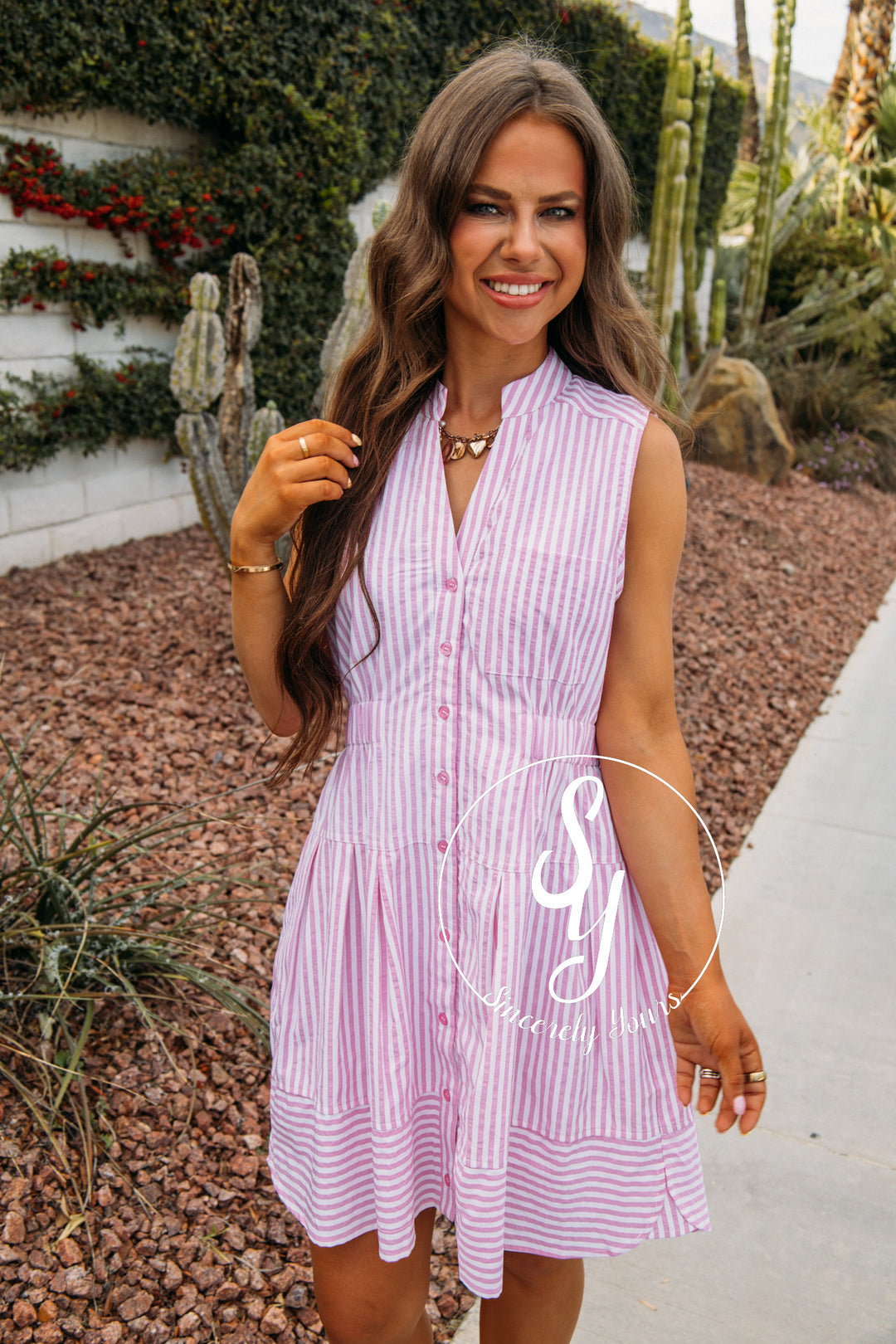 Chill A Moment Dress - Pink