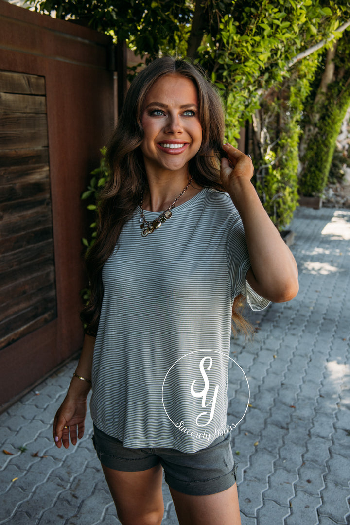 Zuri Top - Sage/Ivory