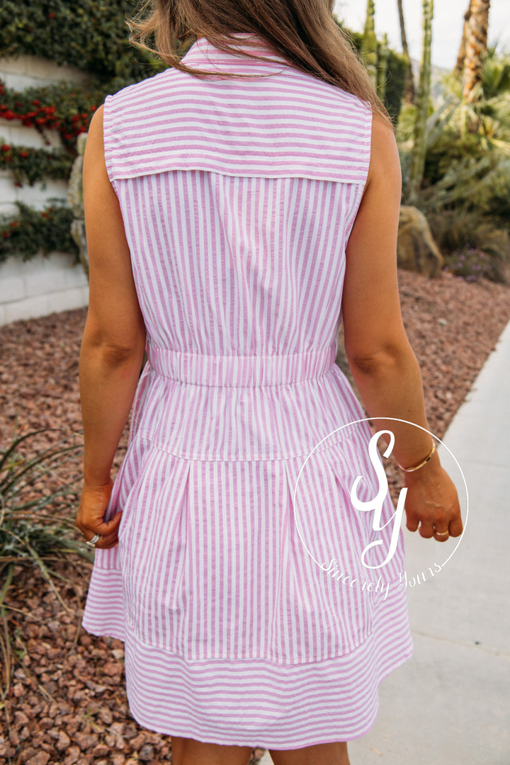 Chill A Moment Dress - Pink