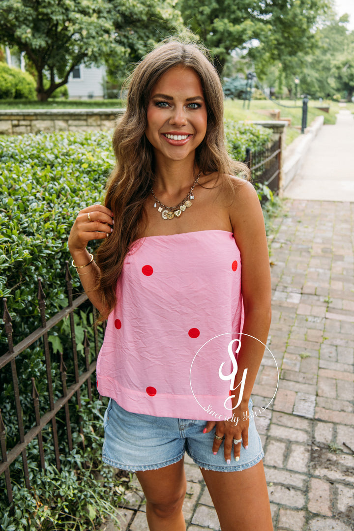 Dotted Dreams Top - Pink