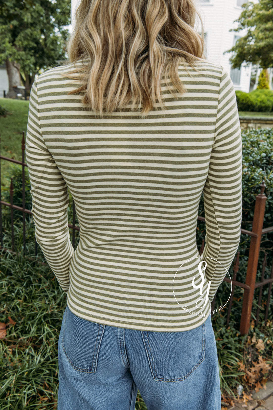 Rare Form Top - Cream Olive