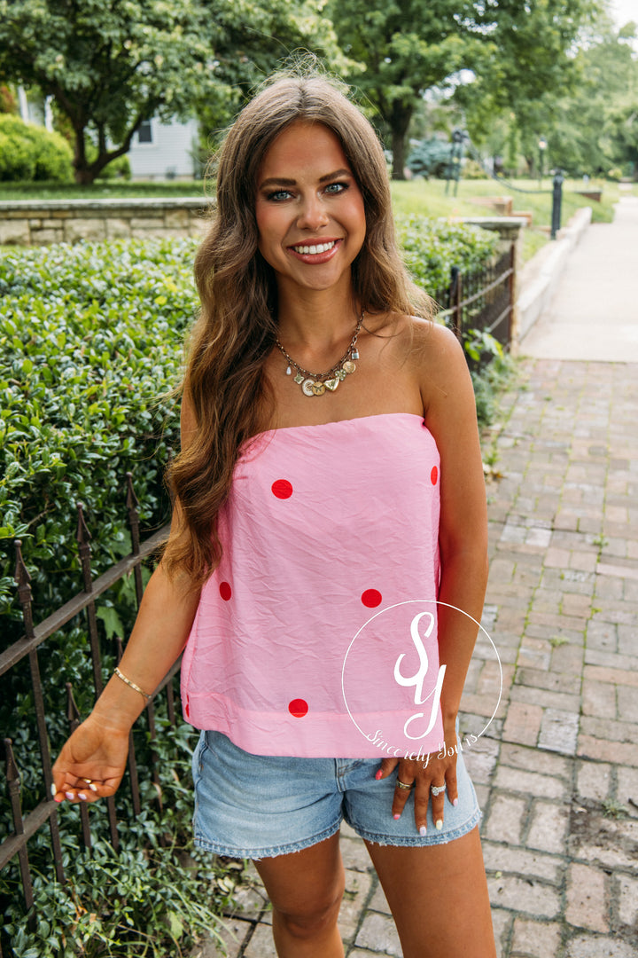 Dotted Dreams Top - Pink